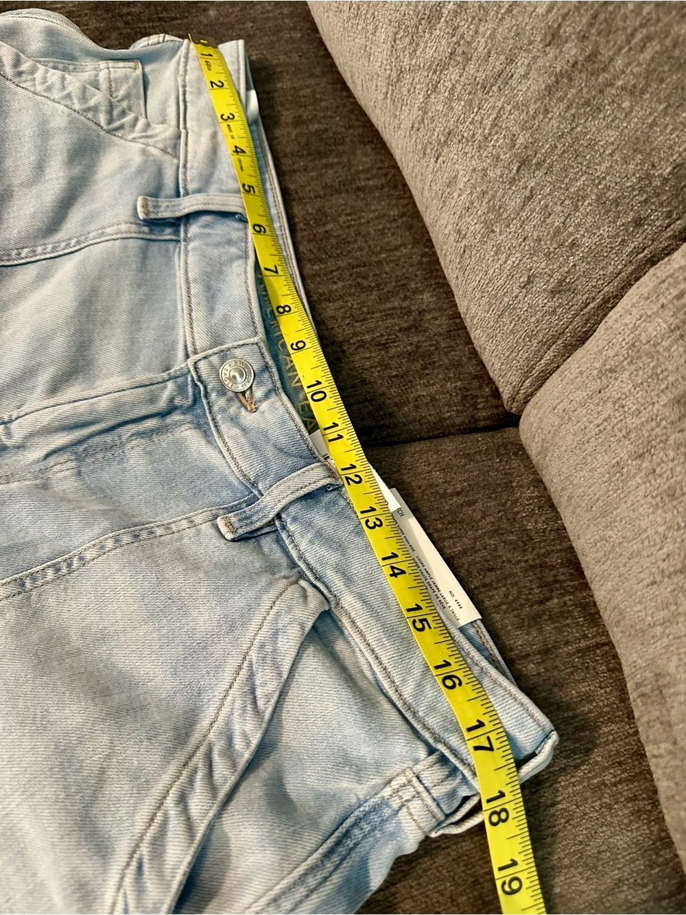 NWT American Eagle Light Wash Wide-Leg Carpenter Painter Baggy Dreamy Drape Jean - Picture 10 of 11